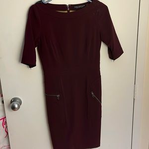Gorgeous burgundy dress, very tailored look